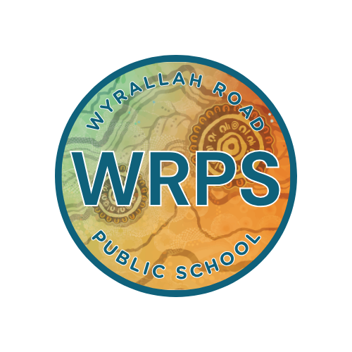 A circular image with WRPS Wyrallah Road Public School on it
